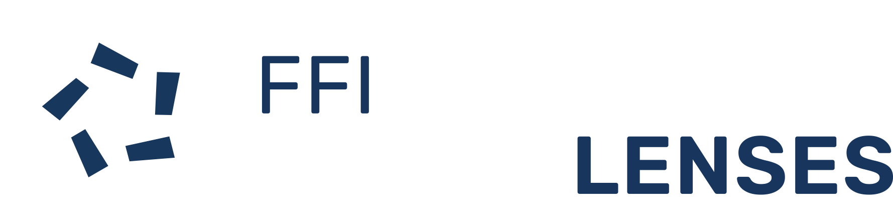 FFI Impact Lenses logo NEGATIVE