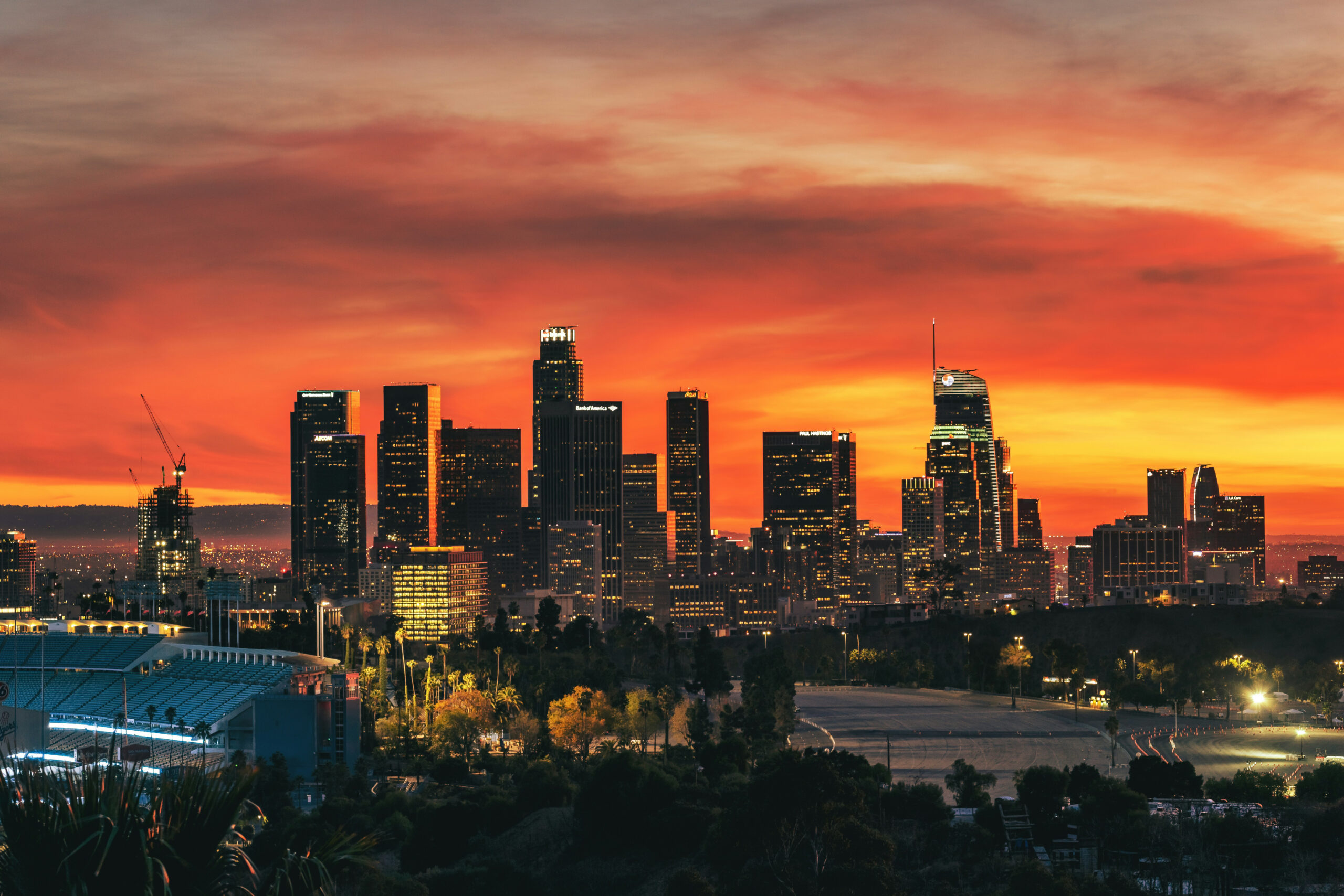 City sunset
